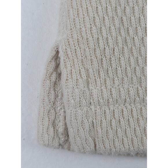 Filson Waffle Knit Thermal Crewneck Shirt Heavy Cotton Sand Men's Sz L - Picture 3 of 6